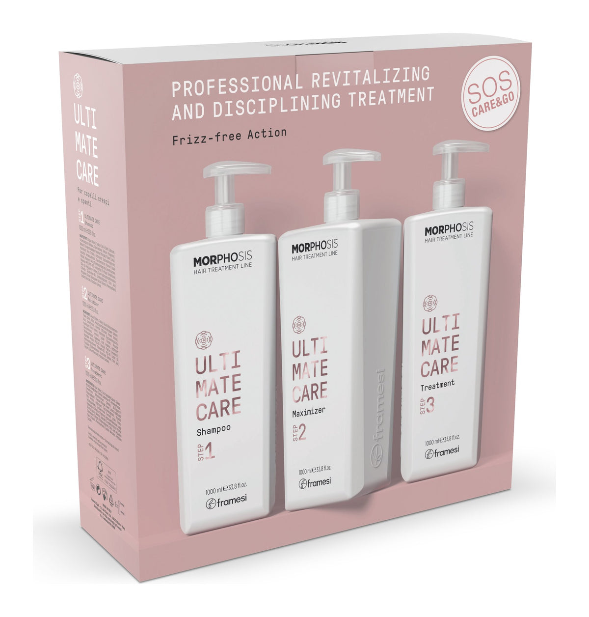 Morphosis Ultimate Care · Kit de cabina 3 pasos de 1 L