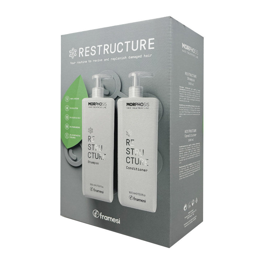 Kit Family Pack Restructure Shampoo 1 L y Acondicionador 1 L