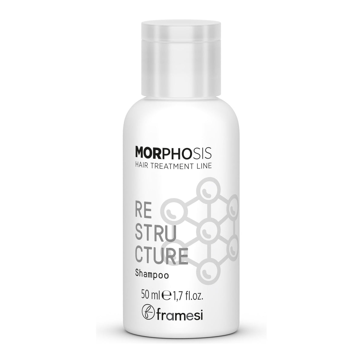 Travel Size Morphosis Restructure Shampoo 50 ML, frasco de 50 ml con tapa transparente