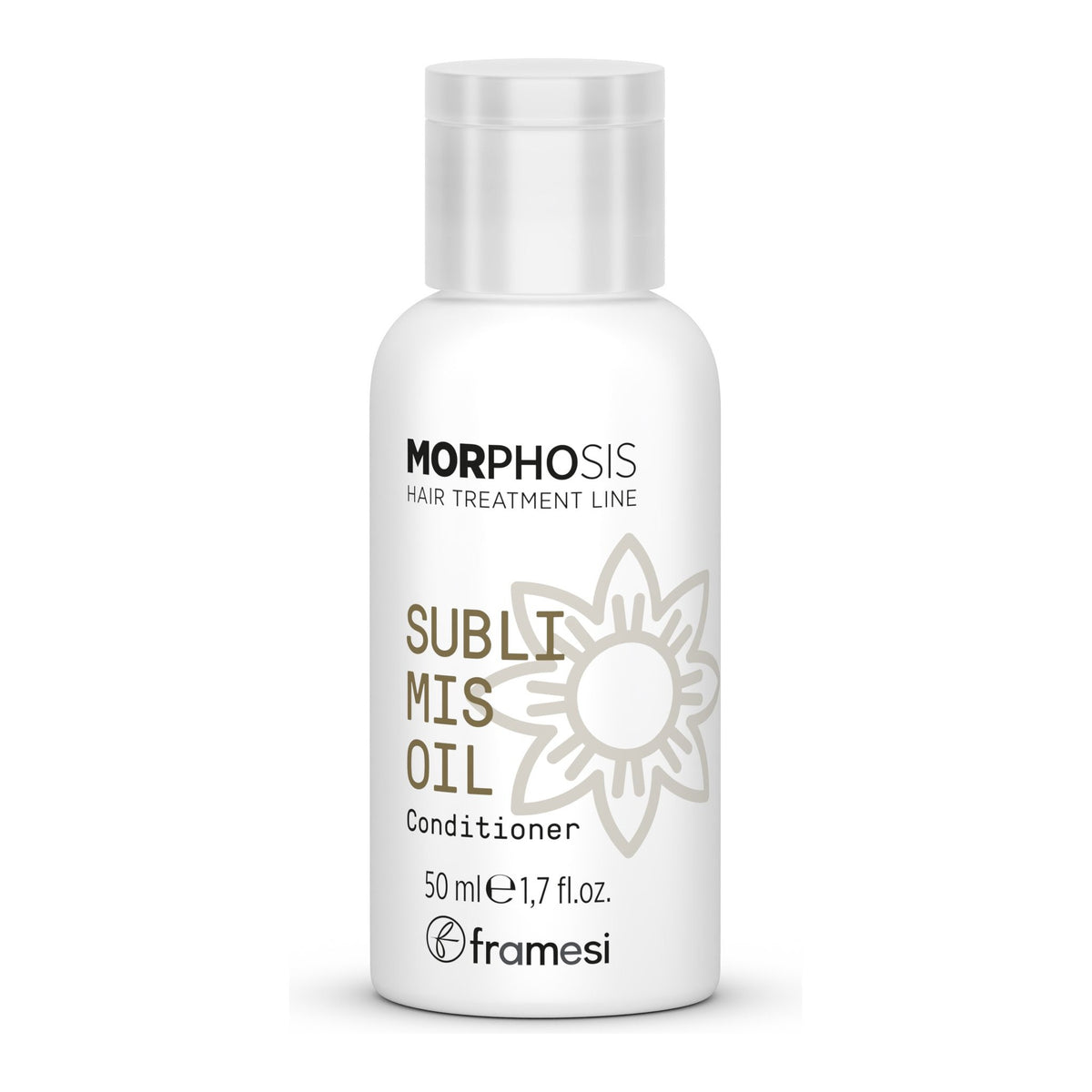 Travel Size Morphosis Sublimis Oil Conditioner 50 ML, frasco de 50 ml con tapa transparente