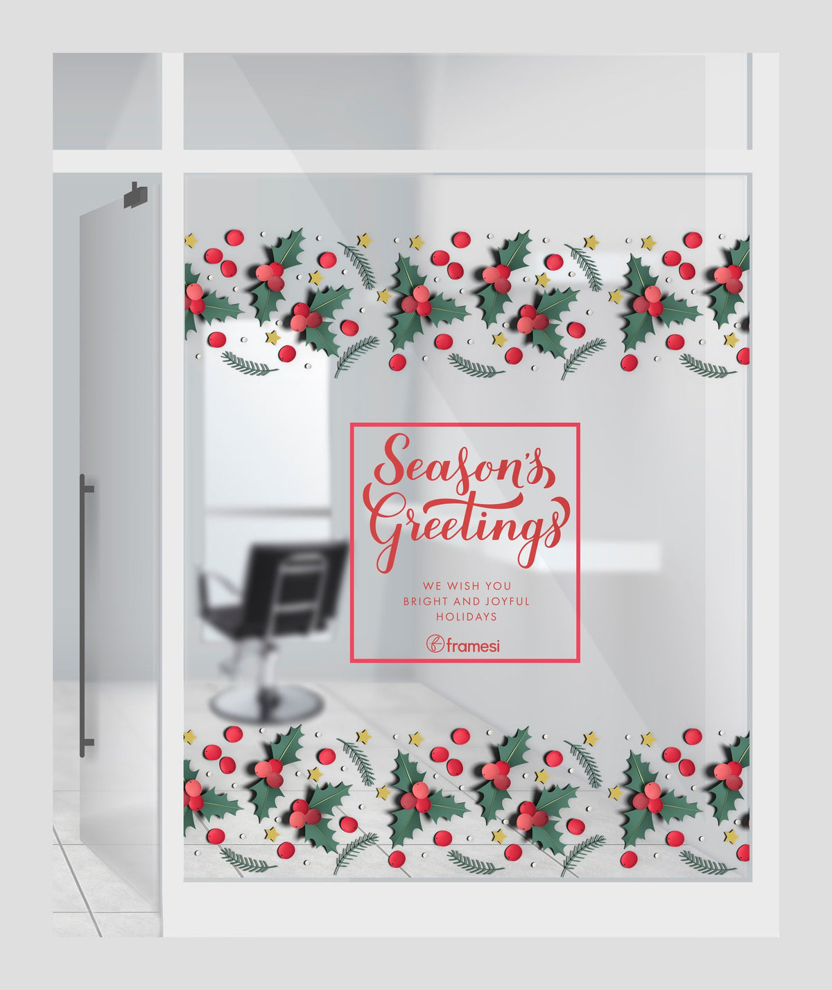 Xmas Window Stickers · Stickers navideños para ventana